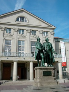 Goethe- und Schiller-Denkmal in Weimar