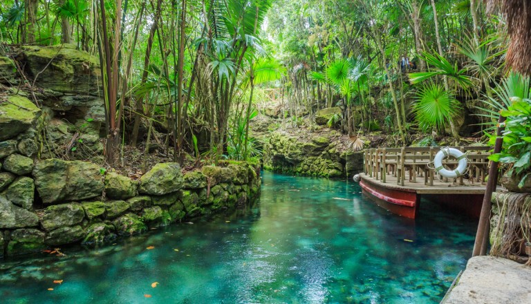 Fluss Xcaret, Mexiko