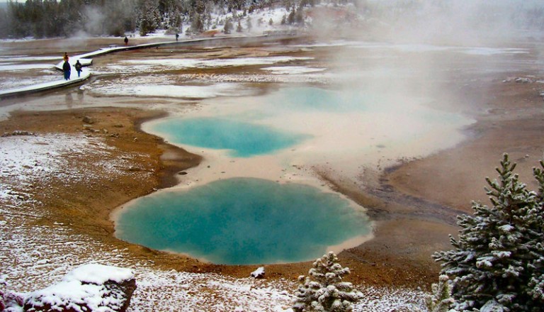 Yellowstone Park im Winter